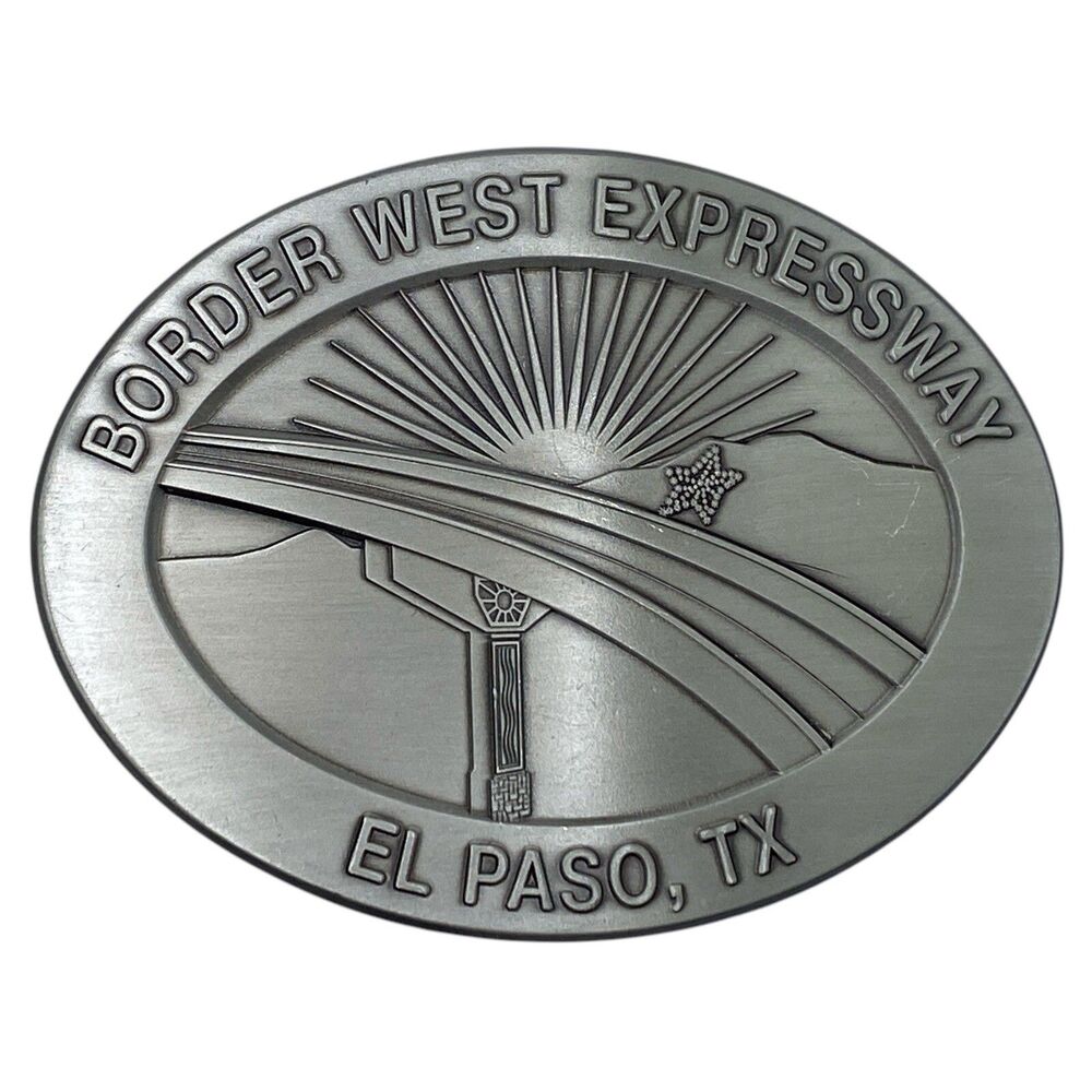 El Paso Border West Expressway Commemorative Belt Buckle